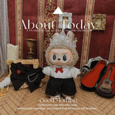 Gentleman new costume 17 cm stuffed toys clothes labubu gentleman costume