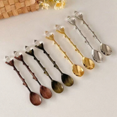 Retro Diamond Top Small Spoon ins Exquisite coffee spoon afternoon tea cake dessert spoon household spoon