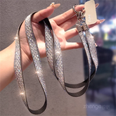 Trendy Full-Rhinestone Crossbody Phone Strap ——US