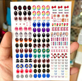 (Cat Mew11)colorful Lenses stickers DIY mini accessories for v4