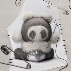 POP MART SKULLPANDA Punk skullpanda plush（cat126）