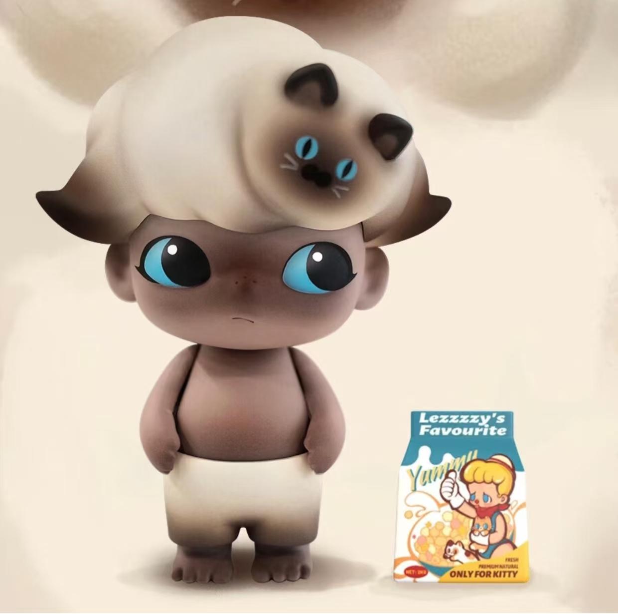 （Cat10165）dimoo world SAKURA JELLY & COFFEE PANACOTTA and Siamese Cat