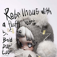 POP MART SKULLPANDA Punk skullpanda plush（cat126）