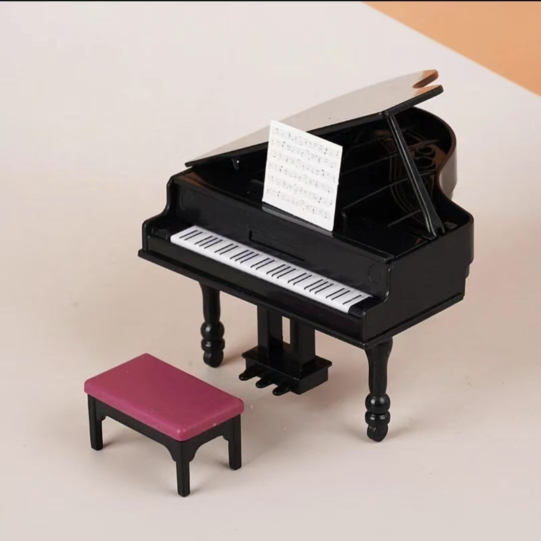 【black Piano】small mould piano black 8cm piano