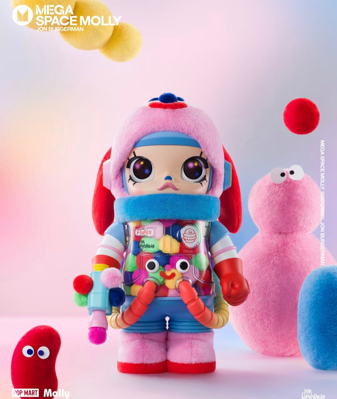 MEGA SPACE MOLLY 400% Jon Burgerman