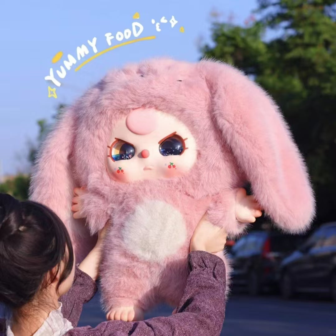 pink liquid eyes Rabbit Baby Three 1000 % open box pink liquid eyes Bunny with box pre-order