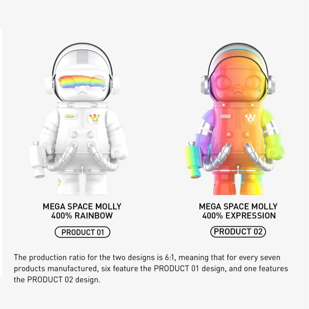 (Cat10049)MEGA SPACE MOLLY 400% Rainbow Figure