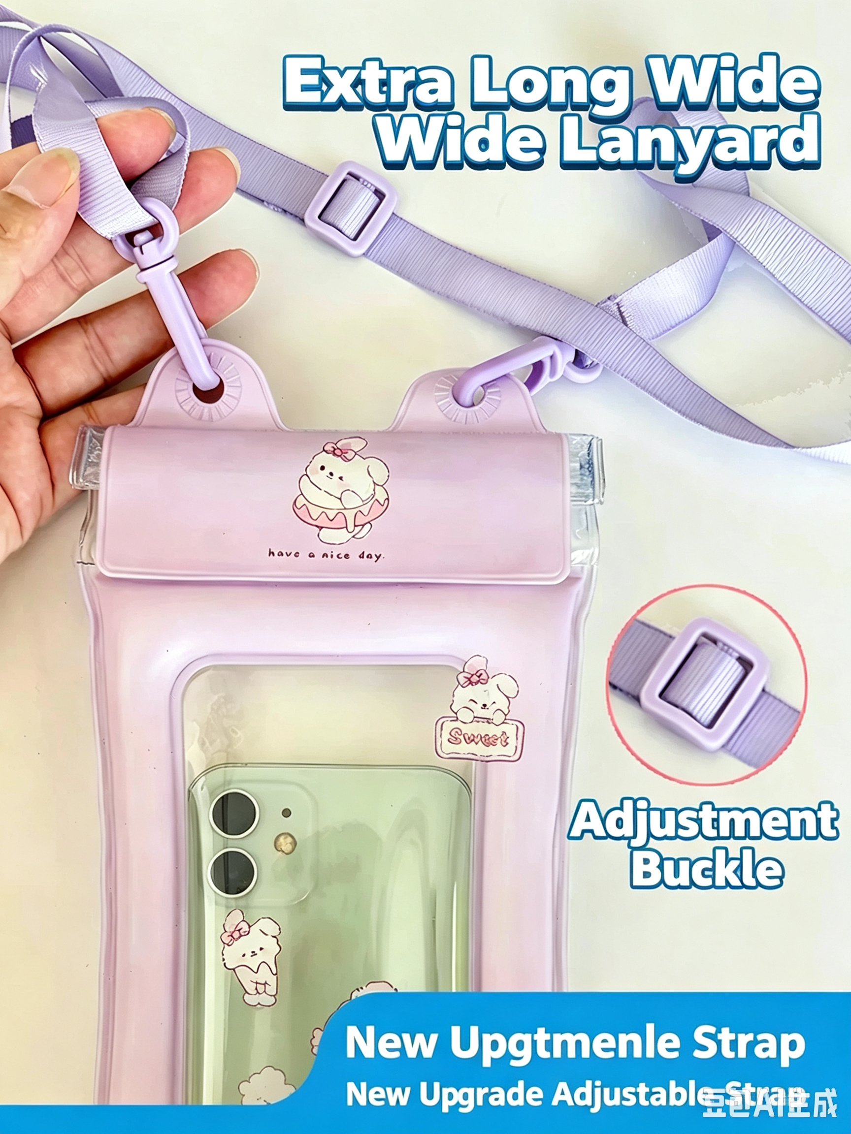 Mobile phone waterproof bag can be touched screen swimming special waterproof sealing can cross the lanyard to take photos drifting snorkeling airbaag cover