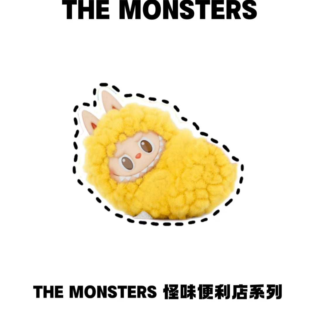 (Cat10071)Tempura Labubu The Monsters Wacky Mart series Earphone case handing card plush pendant shrimp