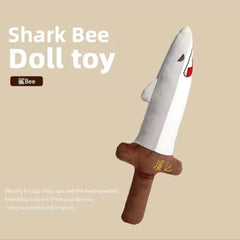 (Cat2052)plush funny toy ShaBi Shark Bee plush XiaoYu s same model