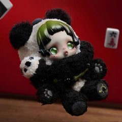 (Cat10099)Skullpanda-Lazy Panda Plush Doll Pendant