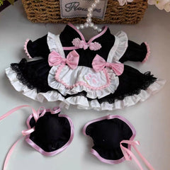 Cat Mew20 Black ChunLi new clothes for 38cm plush doll new costume for Mokoko