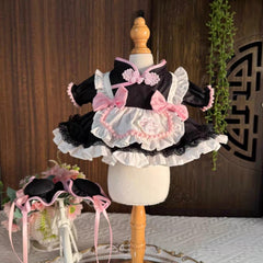 Cat Mew20 Black ChunLi new clothes for 38cm plush doll new costume for Mokoko