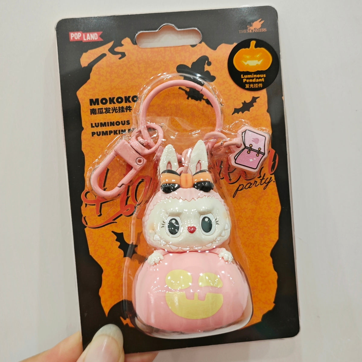 (Cat10128)Mokoko Luminous pumpkin pendant Happy Halloween party series