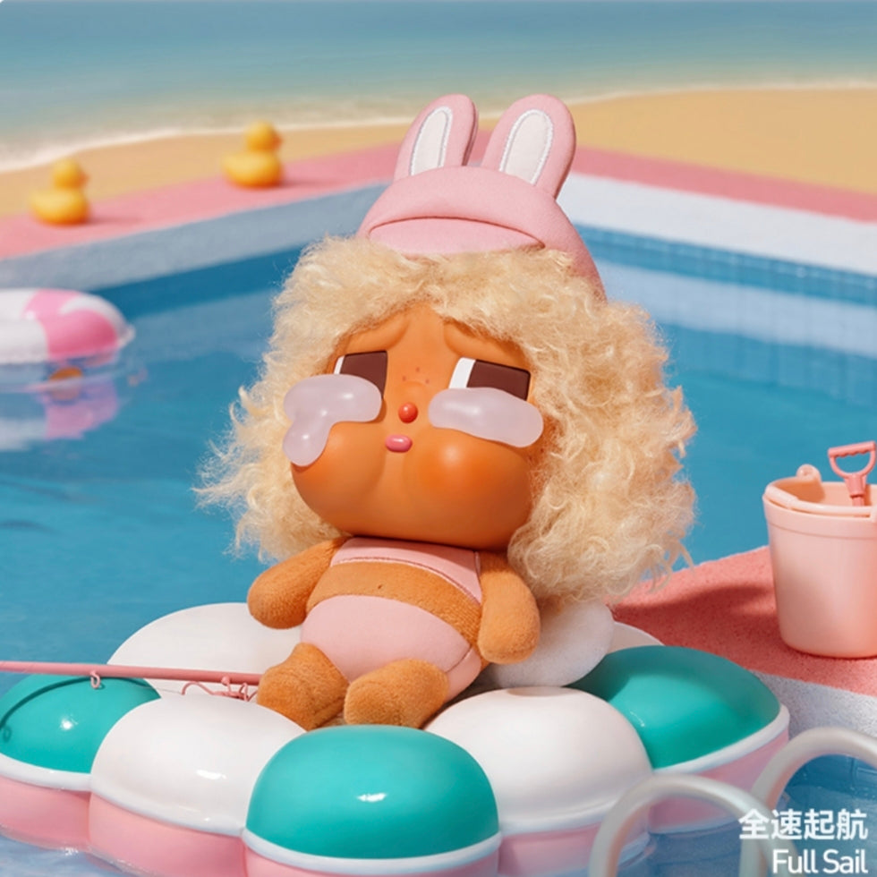 (Cat10138)Crybaby Vacation Mode on plush vinyl series pendant