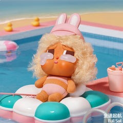 (Cat10138)Crybaby Vacation Mode on plush vinyl series pendant