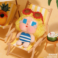 (Cat10138)Crybaby Vacation Mode on plush vinyl series pendant