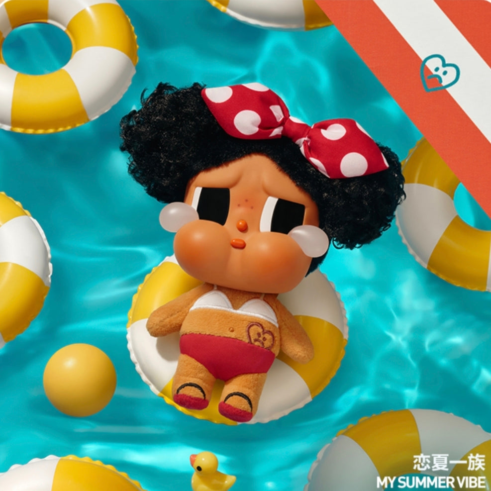 (Cat10138)Crybaby Vacation Mode on plush vinyl series pendant