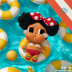 (Cat10138)Crybaby Vacation Mode on plush vinyl series pendant