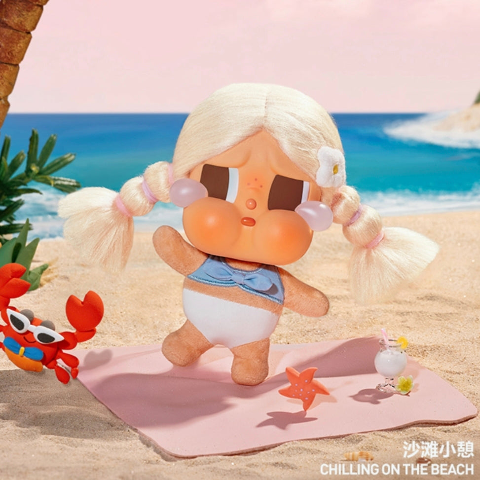 (Cat10138)Crybaby Vacation Mode on plush vinyl series pendant