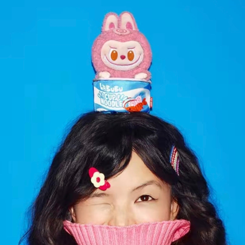 (Cat10140)Labubu Cup Noodle plush bag Wacky Mart series