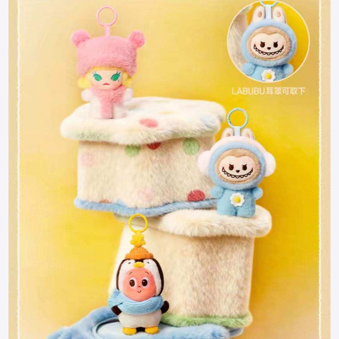 (Cat10207)POPMART Fluffy and Cozy plush pendant blind box