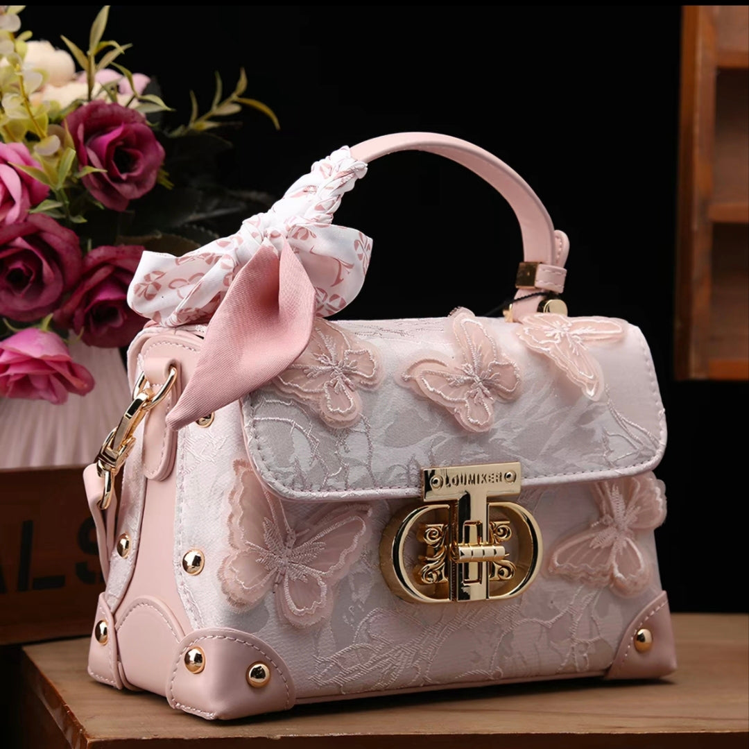 (Cat3001)Cat's Bag  Golden Butterfly elegant bag the princes new bag