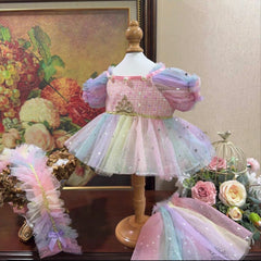 (RainBow)New outfit for large MOKOKO New Skirts for 38cm plush doll
