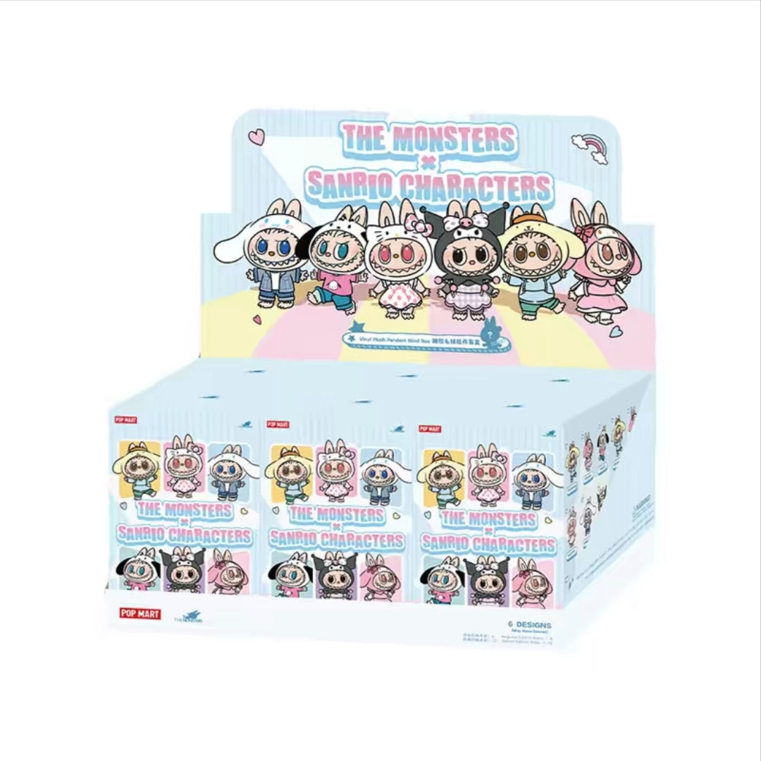 The Monsters x Sanrio Characters Vinyl plush pendant series