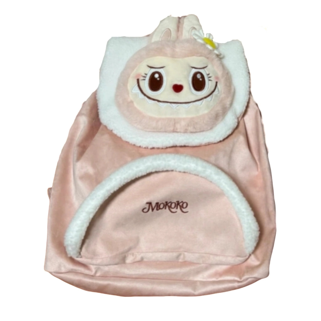 (Cat100242)POPLand Mokoko flip bag and backpack limited pink cute plush limited bag