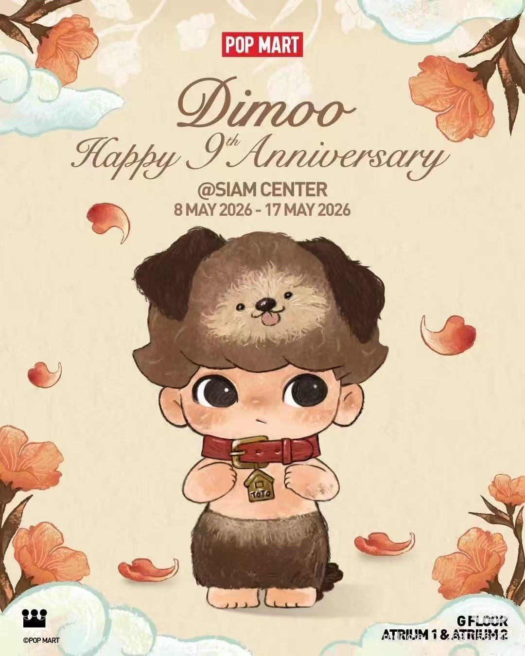 Dimoo 9th Anniversary Thailand 2026 Dimoo Figure（cat123）