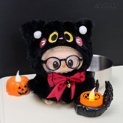 Halloween Black Cat Costume for 17cm Dolls Clothes