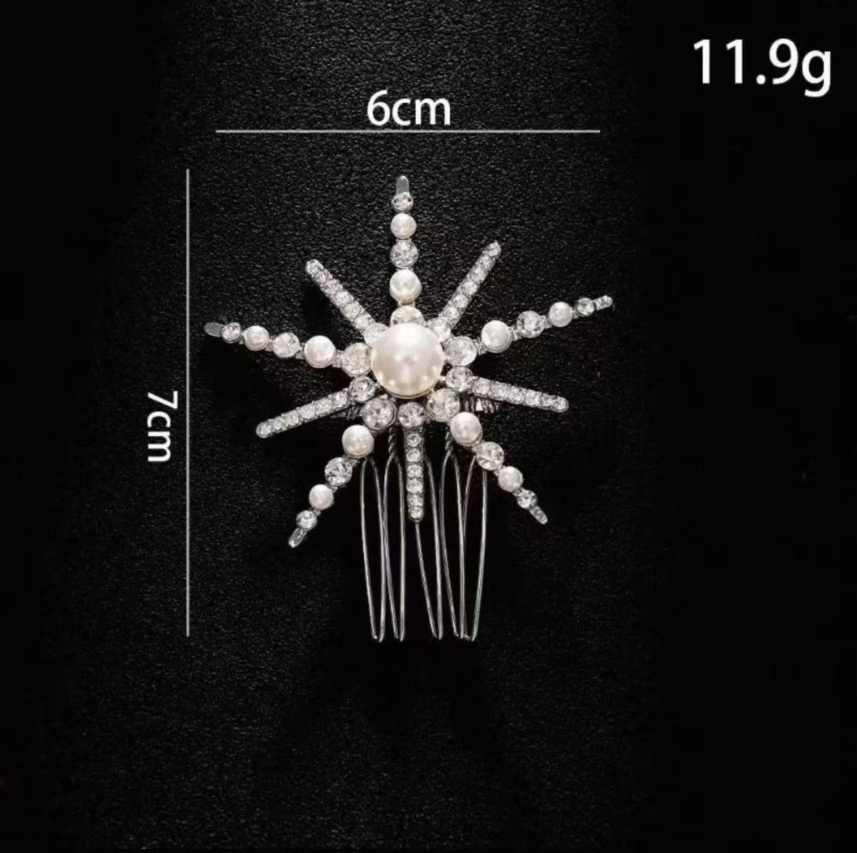 1Pc Starry Pearl Hair Accessory Set,elegant Design Dazzlinga