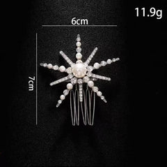 1Pc Starry Pearl Hair Accessory Set,elegant Design Dazzlinga