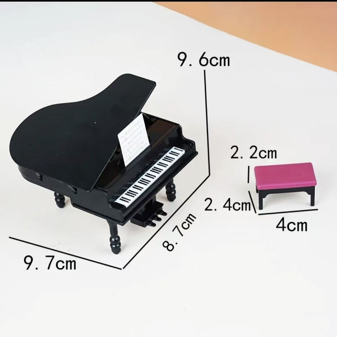 【black Piano】small mould piano black 8cm piano