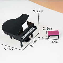 【black Piano】small mould piano black 8cm piano