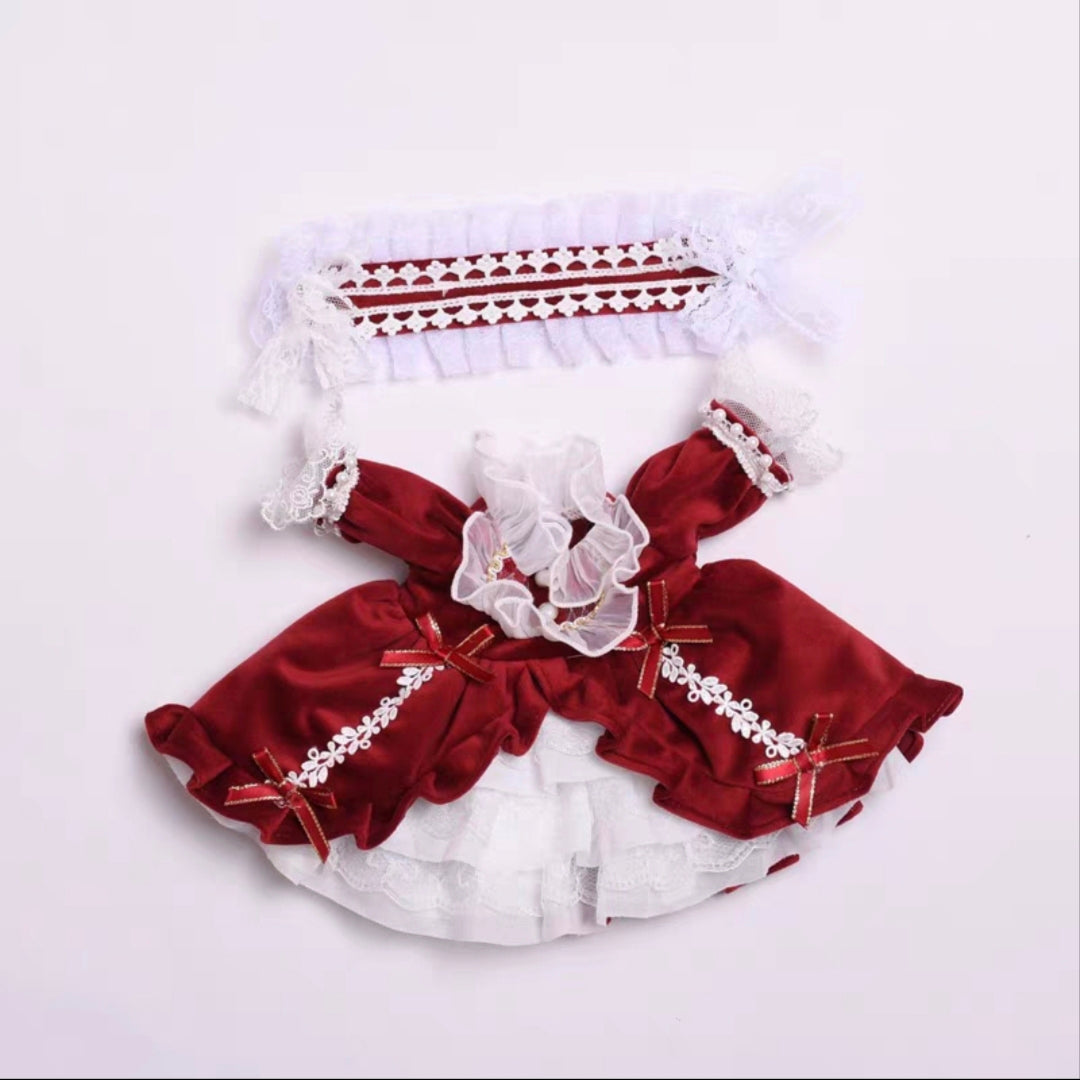 【 Chi Pao】Rich Lady Pajamas new clothes of Mokoko new costume of 37 cm plush doll pre-order