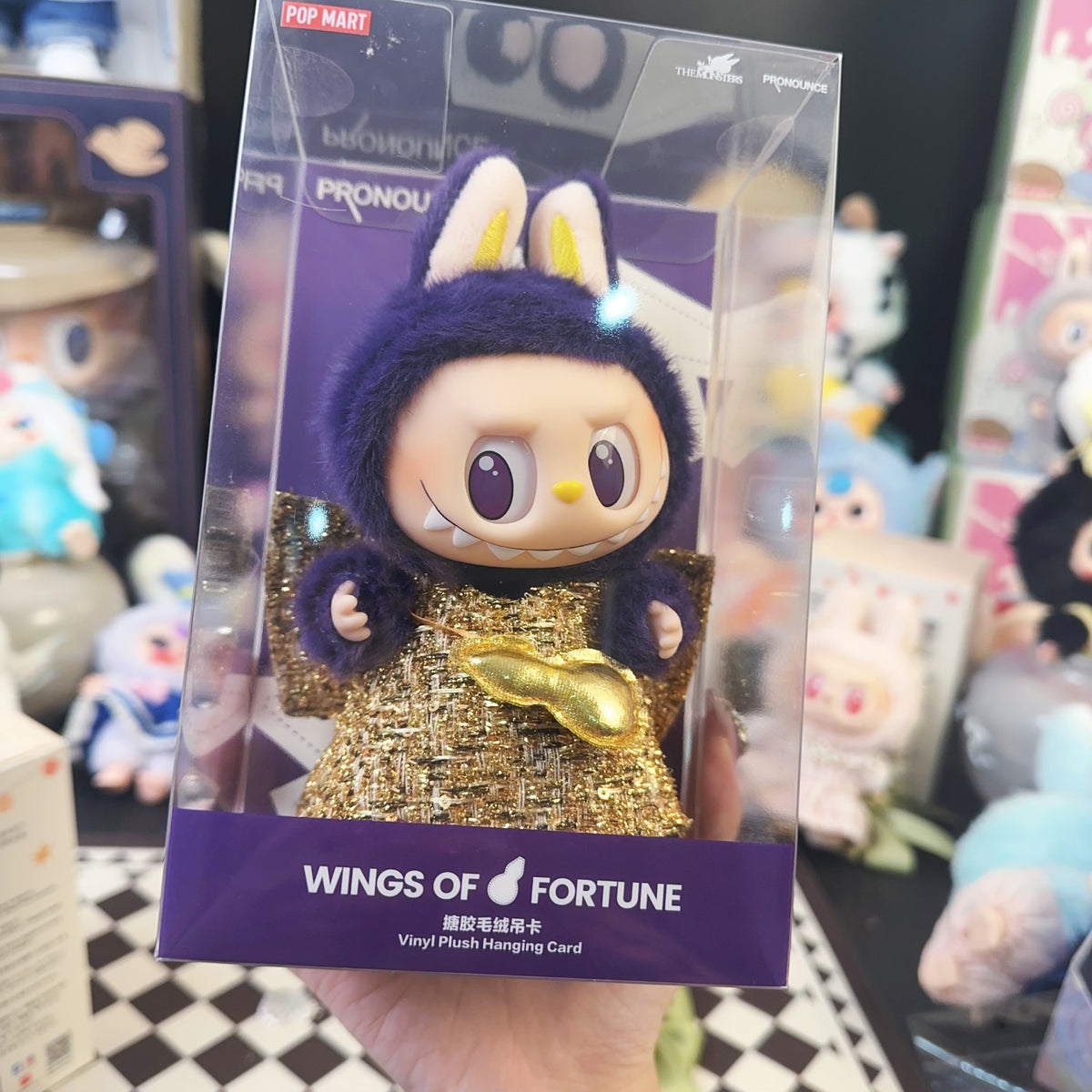 (Cat10009)Labubu x PRONOUNCE  Wings of Fantasy Vinyl Plush Doll huge and small
