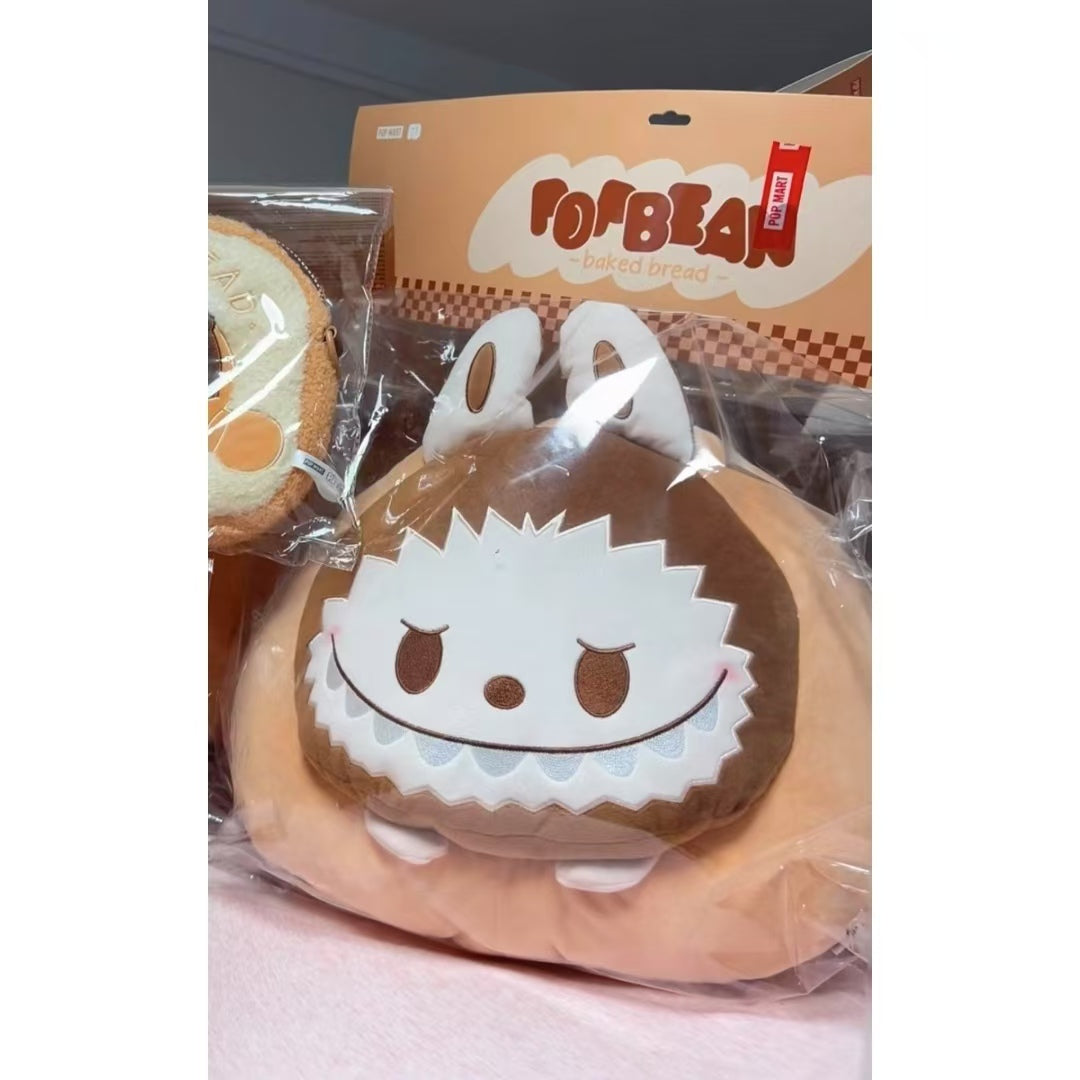 POP BEAN Baked Bread series Pillow Labubu pre-order