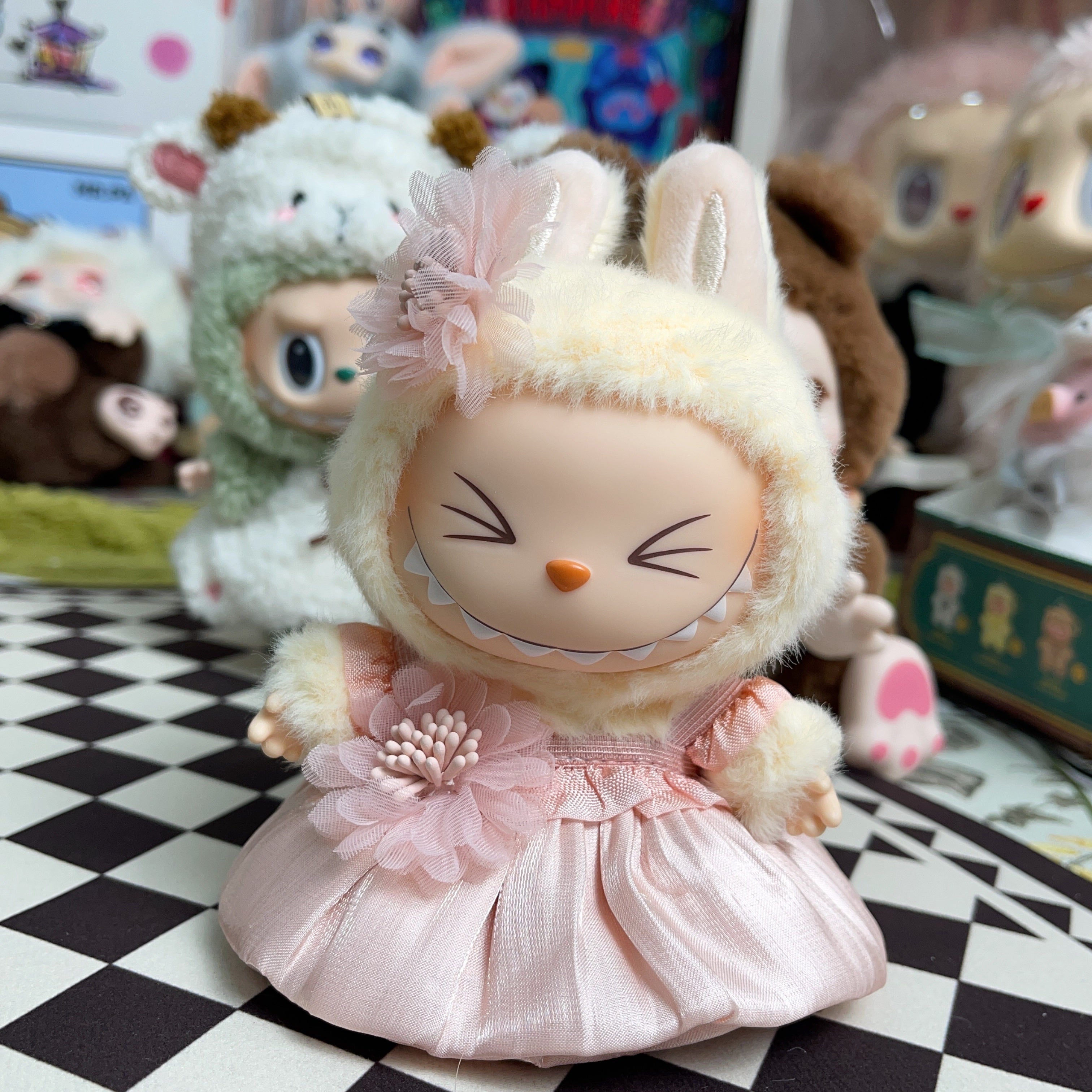 Stuffed toy  17cm toys Clothes  Labubu or Kimmon or Liilas Cat Clothes