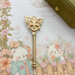 【Golden butterfly】doll accessories  8cm little butterfly wand