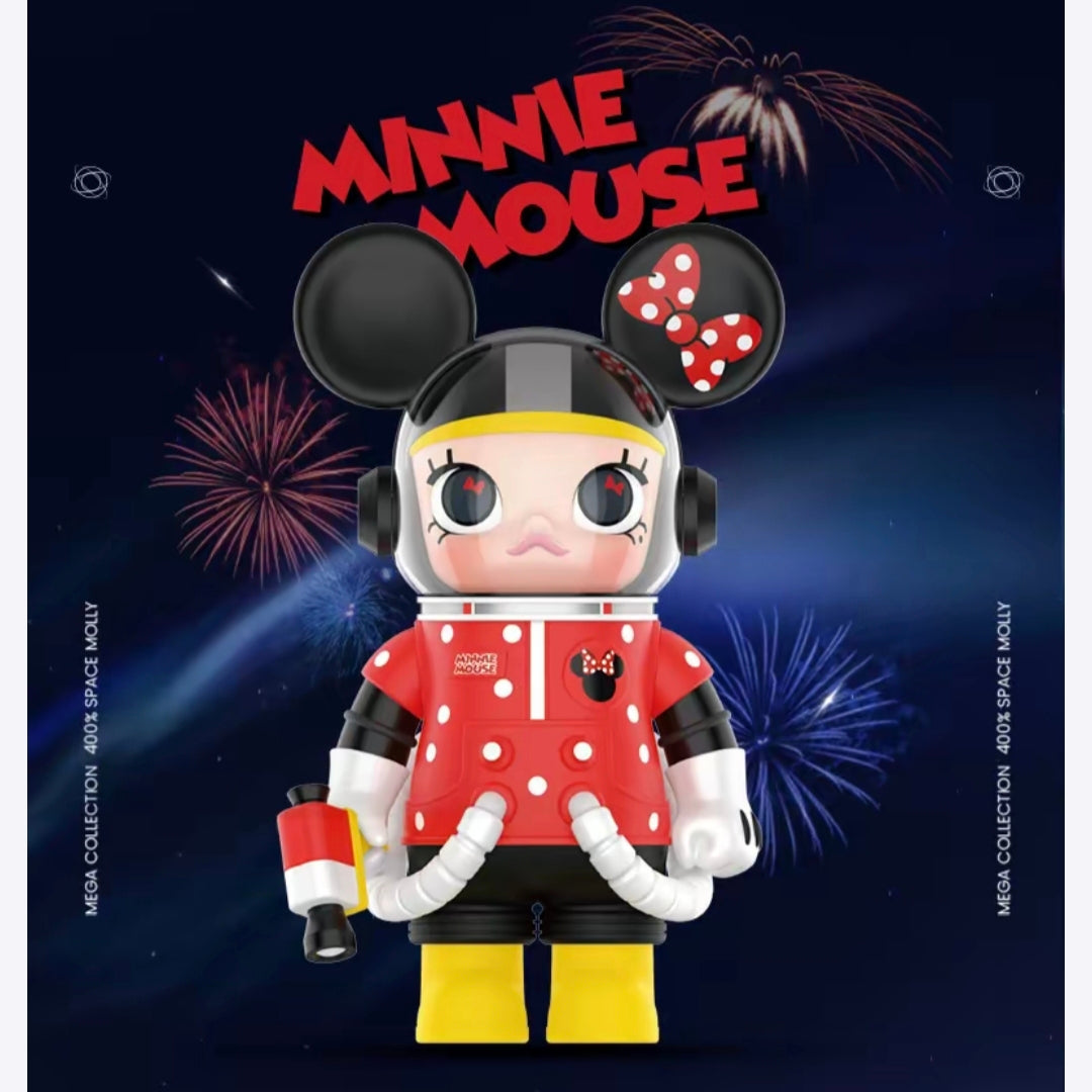 (Cat10064)MEGA Collection 400% SPACE MOLLY Mickey Mouse and Minnie Mouse