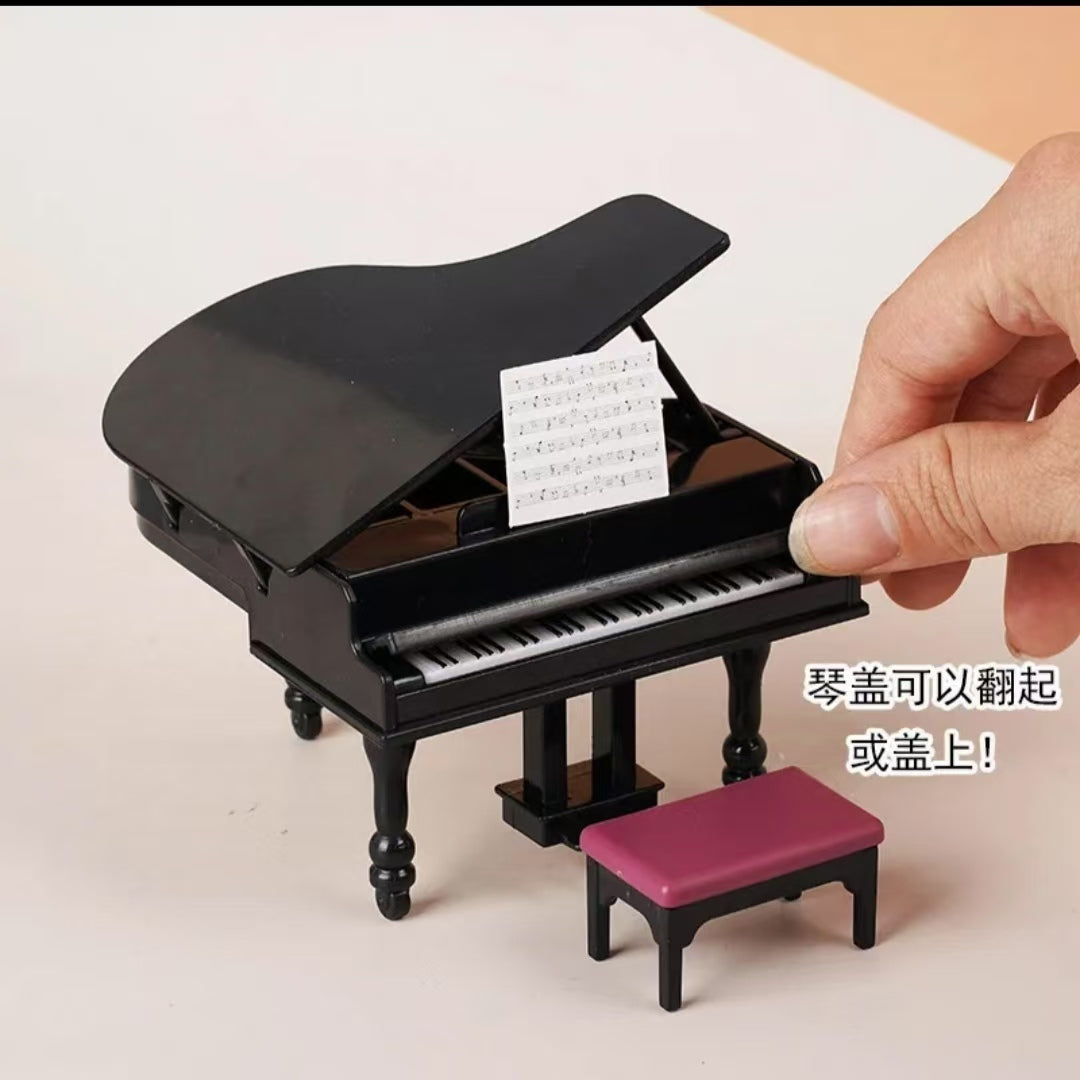 【black Piano】small mould piano black 8cm piano