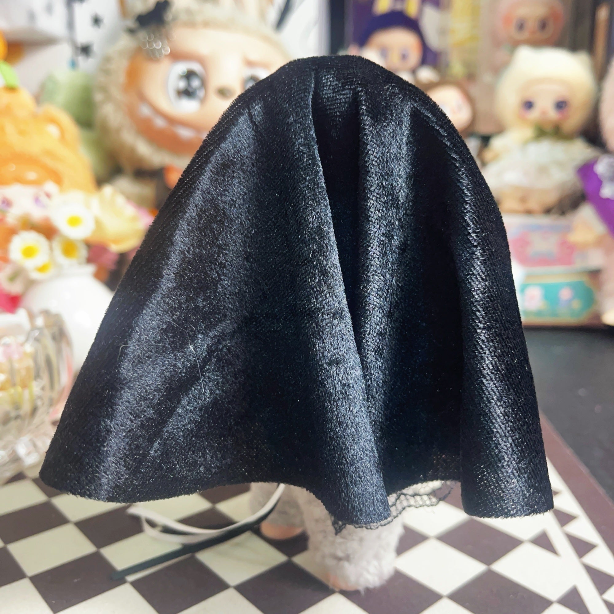 【nun costume】17 cm stuffed plush toys clothes labubu or kimmon or liilas toys nun costume