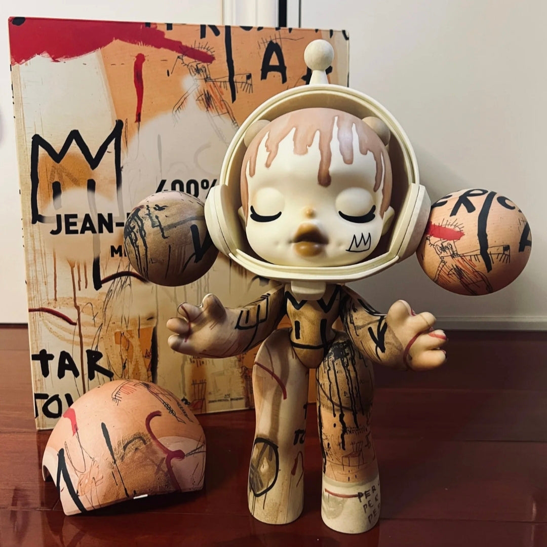 (Cat10065)MEGA SKULLPANDA 400% Jean-Michel Basquiat