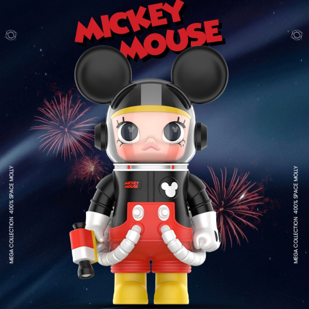 (Cat10064)MEGA Collection 400% SPACE MOLLY Mickey Mouse and Minnie Mouse