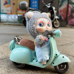 Motorbike labubu or kimmon or liilas tooys electric motorbike 17 cm stuffed toys accessories