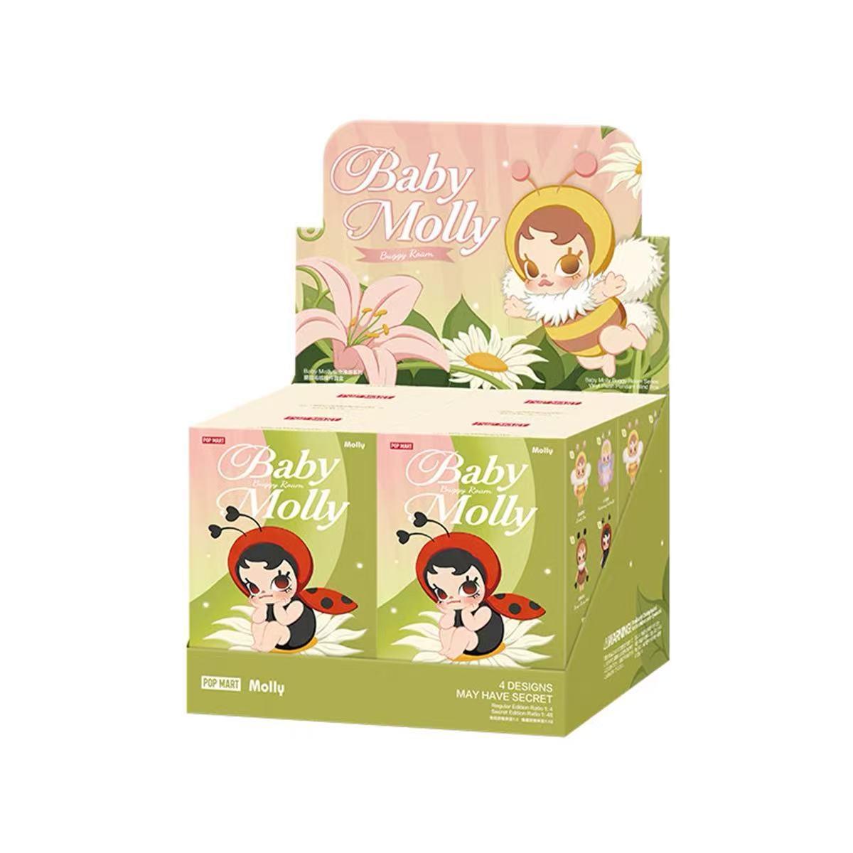 POP MART Baby Molly Buggy Roam Senes  Vinyl Plush Pendant Blind Box（Cat141)