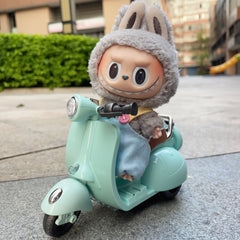 Motorbike labubu or kimmon or liilas tooys electric motorbike 17 cm stuffed toys accessories