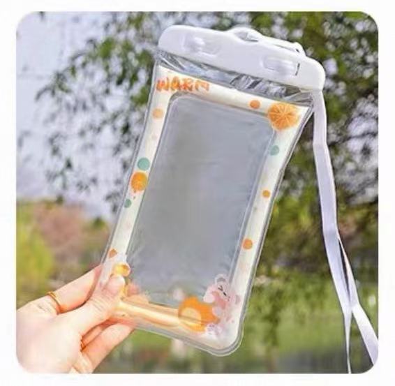 Mobile phone waterproof bag with airbag touch screen drifting swimming equipment underwater photography special mobile phone bag